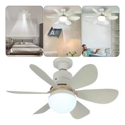 Ventilador De Techo Genérica Genérico Con 6 Aspas De Plástico Color Blanco Estructura Color Blanco, 42cm De Diámetro 1 42 Cm