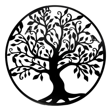 Cuadro Decorativo De Pared Árbol De La Vida 40 Cm Negro