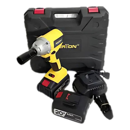 Taladro Percutor Inalámbrico Ferton Professional Brushless Amarillo 220v 50 Hz