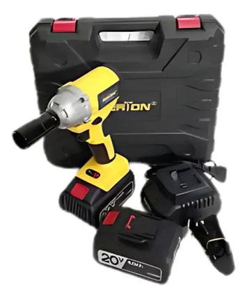 Taladro Percutor Inalámbrico Ferton Professional Brushless Amarillo 220v 50 Hz