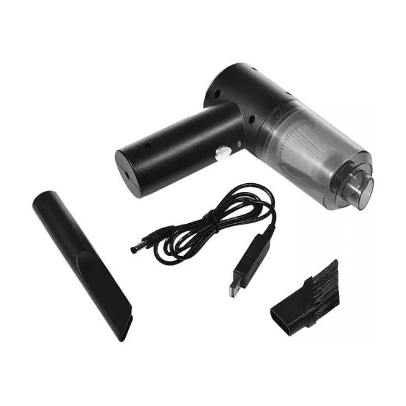 Aspiradora Mini Casa Auto Inalámbrica Recargable Usb Negro