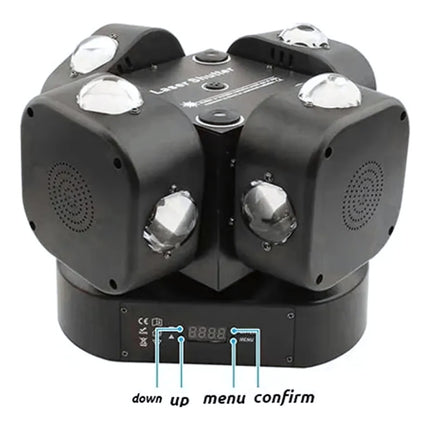 Luz De Fiesta Profesional Shutter 200w Con Dmx512 Y Strobe
