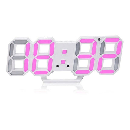 Reloj 3d Digital Led Pared Escritorio Multifuncional