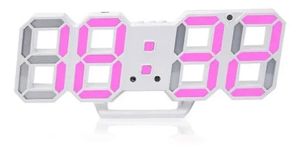 Reloj 3d Digital Led Pared Escritorio Multifuncional