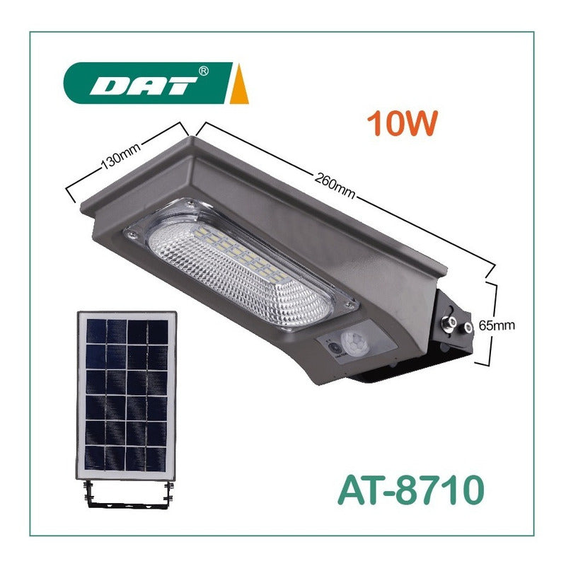 Foco Led Solar 10w Iluminacion Hogar 6500k