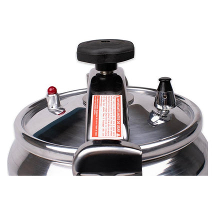 Olla A Presión 11 Litros Doral Fast Cook Aluminio 2 Válvulas Seguridad Plateado