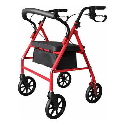Andador Ortopédico Plegable C/ruedas Frenos Asiento, Canasto