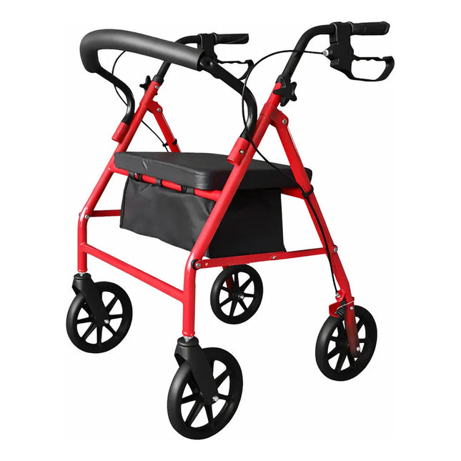 Andador Ortopédico Plegable C/ruedas Frenos Asiento, Canasto