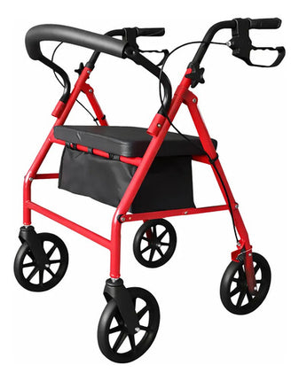 Andador Ortopédico Plegable C/ruedas Frenos Asiento, Canasto