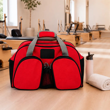 Bolso De Viaje De Poliéster Rojo Deportivo Con Asas Rojo