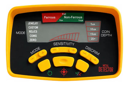 Detector De Metales Profesional Para Tierra, Oro, Joyas Amarillo