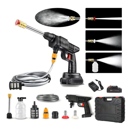 Hidrolavadora Alta Presion Inalambrica Portatil Hidrojet Negro 50/60 Hz 1.5a