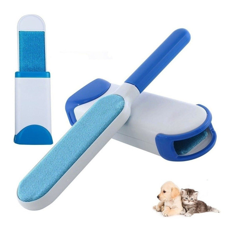 Cepillo Quita Pelos De Mascota Saca Pelusas De Sillón Y Ropa Blanco
