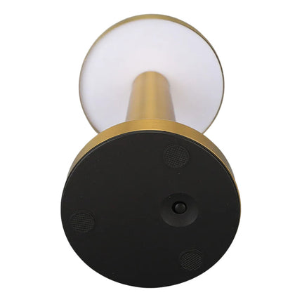 Lámpara Velador Led Luz De Mesa Iluminación Tactil Honguito Dorado Oscuro Oro