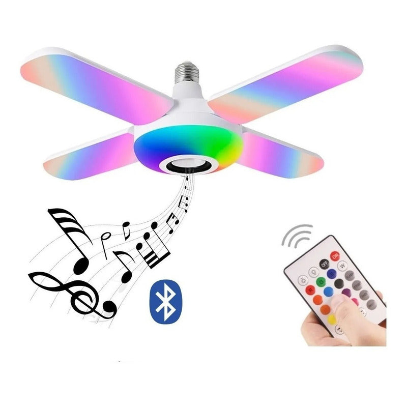 Ampolleta Parlante Led Colores Rgb Con Control Y Bluetooth Color De La Luz Blanco Frío