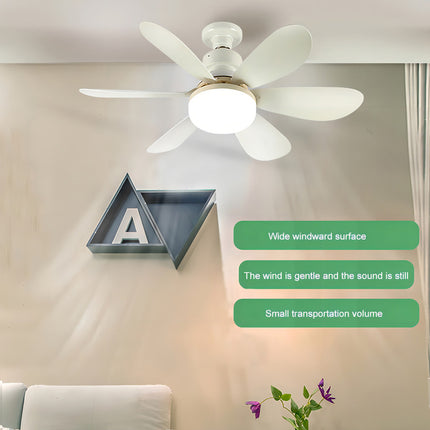 Ventilador De Techo Genérica Genérico Con 6 Aspas De Plástico Color Blanco Estructura Color Blanco, 42cm De Diámetro 1 42 Cm