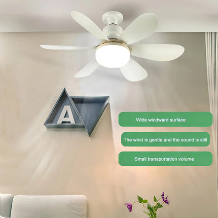 Ventilador De Techo Genérica Genérico Con 6 Aspas De Plástico Color Blanco Estructura Color Blanco, 42cm De Diámetro 1 42 Cm