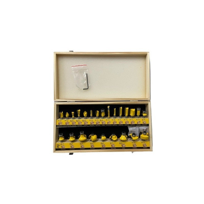 Set Fresa Madera Tupi Fresadora Tupi Cuchillo Tupi 24 Piezas