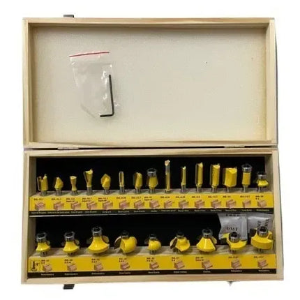 Set Fresa Madera Tupi Fresadora Tupi Cuchillo Tupi 24 Piezas