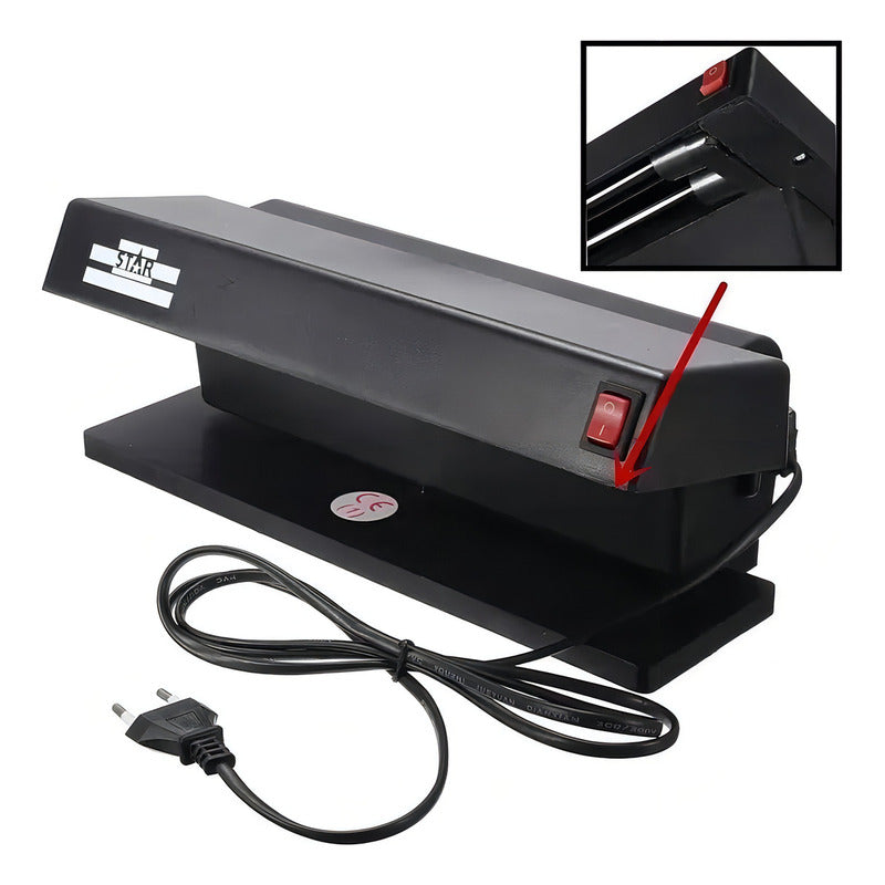 Detector De Billetes Falsos Star Tk-2028 Escritorio Luz Uv