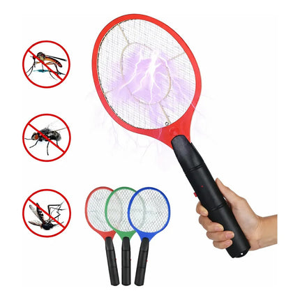 Raqueta Eléctrica Mata Mosquitos Recargable Rojo
