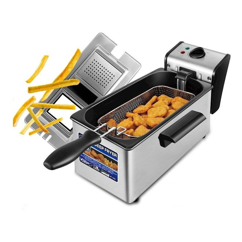 Freidora Eléctrica Sonifer Sf-1003 Gris