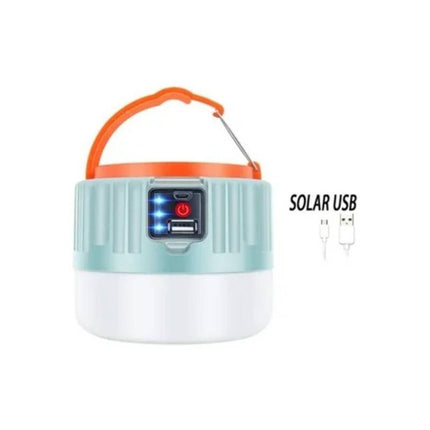 Lampara Solar De Camping Usb - Emergencia Multifuncional Blanco
