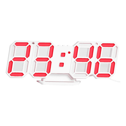 Reloj 3d Digital Led Pared Escritorio Multifuncional