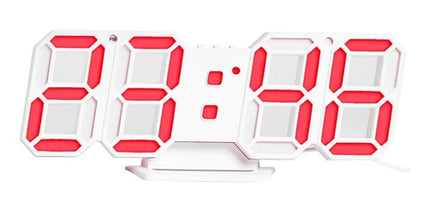 Reloj 3d Digital Led Pared Escritorio Multifuncional