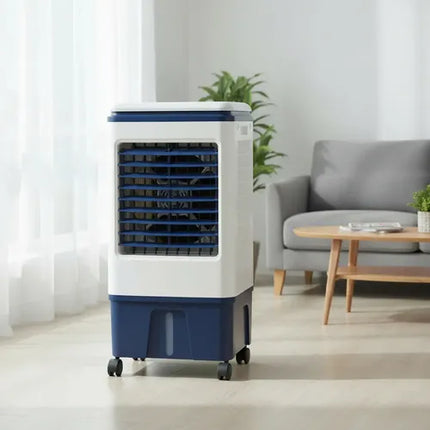 Enfriador De Aire Solar Recargable 18l- Panel Solar Incluido Blanco
