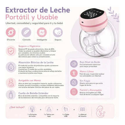 Extractor De Leche Eléctrico Portátil Manos Libres