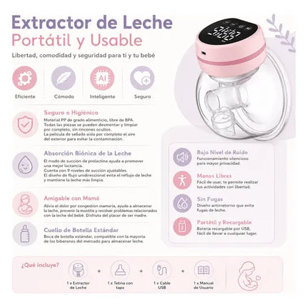 Extractor De Leche Eléctrico Portátil Manos Libres