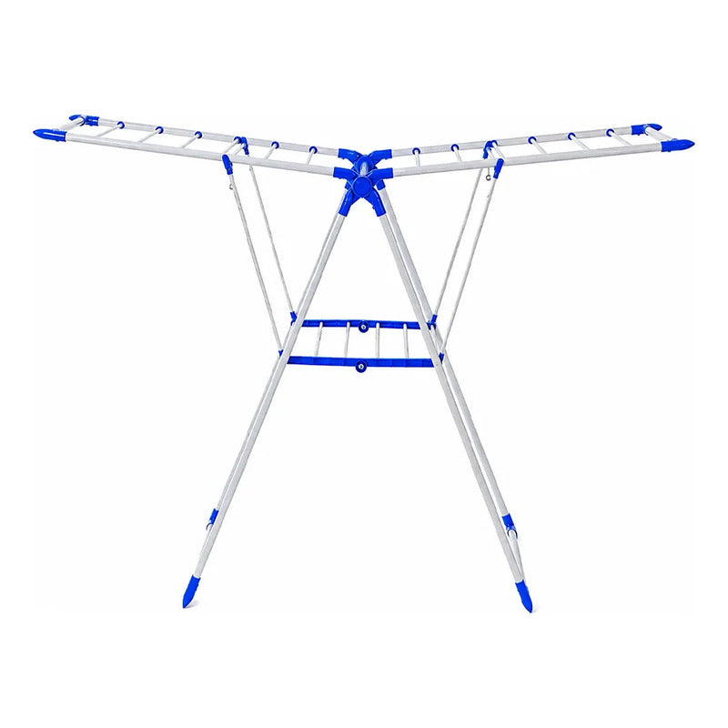 Tendedero Colgador De Ropa Plegable Eficiente Y Resistente Azul