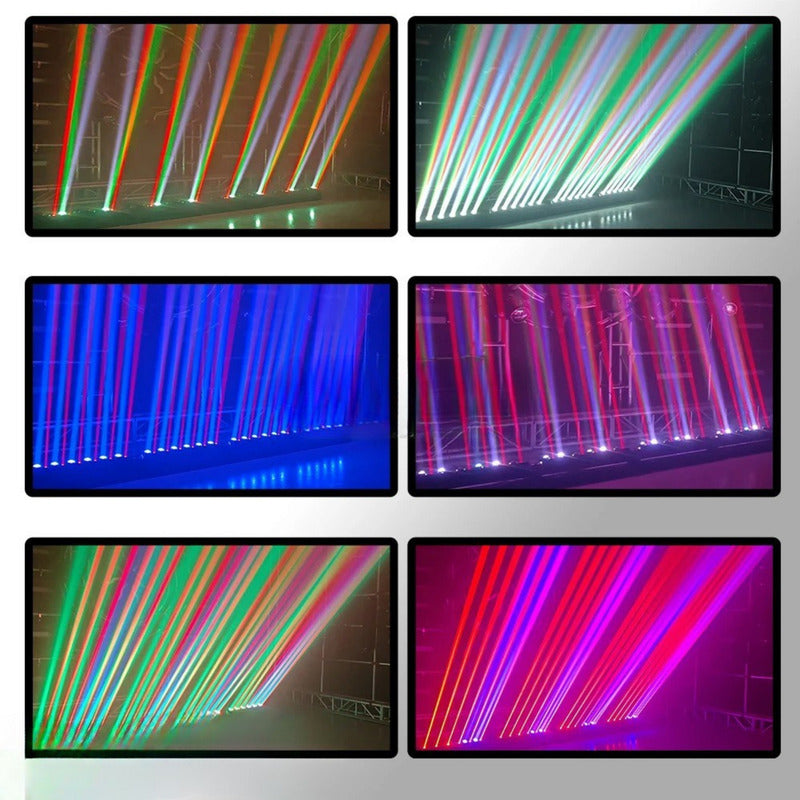 Barra Movil 6 Beam + 6 Laser Rojo 95x18cm